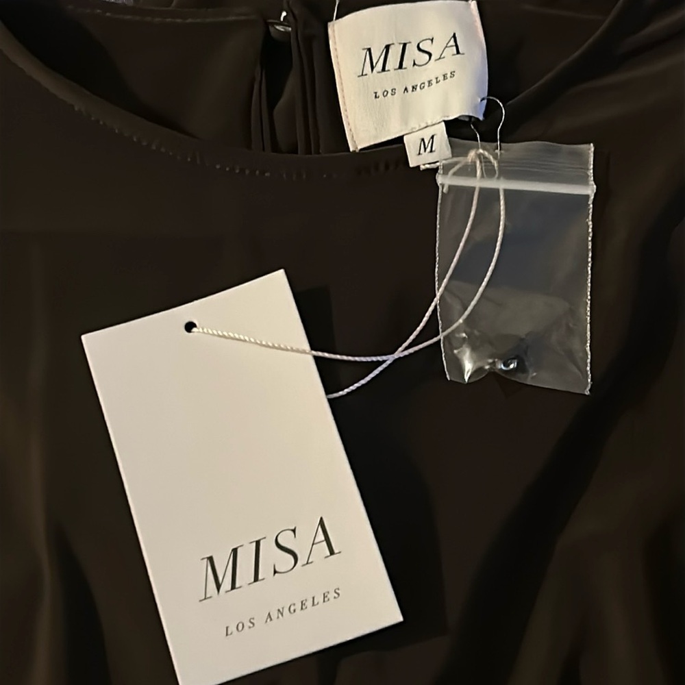 NWT MISA Los Angeles Pargol Dress in Expresso - Picture 3 of 13